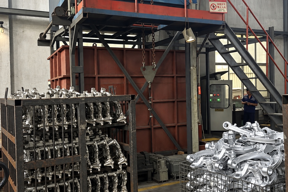 T6 heat treatment for low pressure aluminum castings