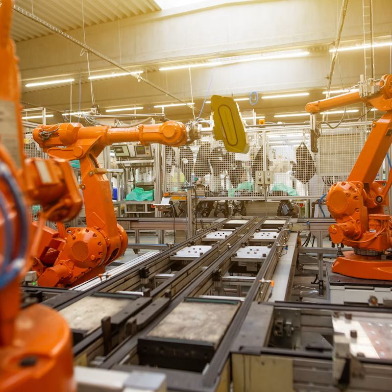 Industrial robotics aluminum casting components