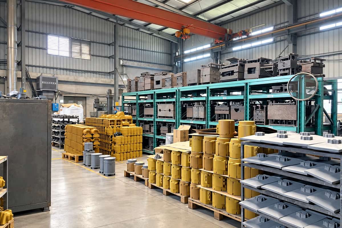 Aluminum gravity casting production floor