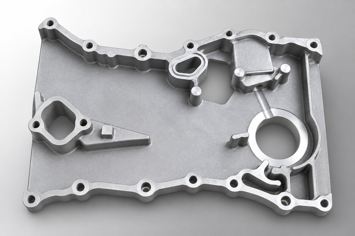 Machined gravity cast aluminum housing