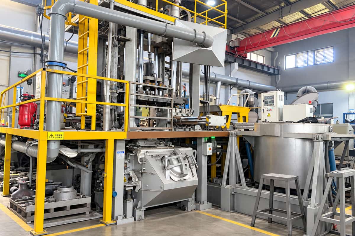 Gravity casting equipment in production